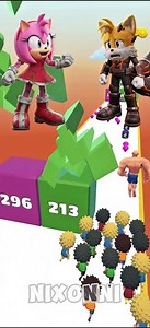 OMG! AMY ROSE VS TAILS IN THE ULTIMATE LAVA RUNNER 3D! 😱🔥🏃‍♀️ #shorts #SonicTheHedgehog #gaming