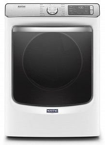 Maytag ADA 7.3 Cu. Ft. White Smart Front Load Electric Dryer With Extra Power And Advanced Moisture Sensing With Industry-Exclusive Extra Moisture Sensor - MED8630HW