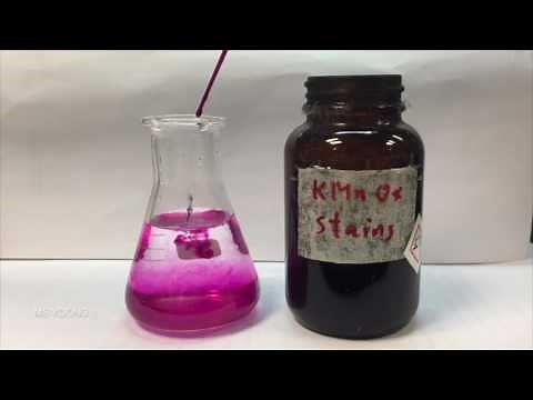 Diffusion of Liquids - Potassium Permanganate (KMnO4) demo