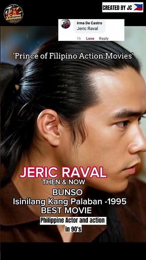 Philippine Actor and action in 90s JERIC RAVAL'Prince of Filipino Action Movies' #nostalgia