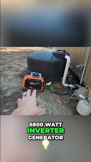 Quiet 6800W Generator: Gas or Propane Power! #shorts