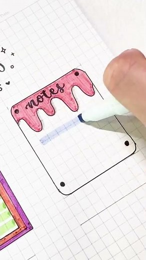 make cute paper notes for your notebook #shorts