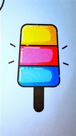 Popsicle or Ice cream? #shorts #asmrcoloring #asmr #asmrsounds #coloring #relaxing #satisfying