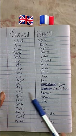 English to French - words PT2