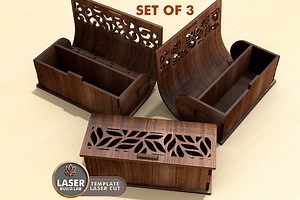 Laser Cut Book Box Svg Laser Cutting Files and Wooden Book Box File, Storage Svg Files Glowforge Xtool Lightburn & Storage Laser File | #105 - Etsy