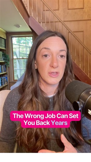 Most people think taking the wrong job just means “toughing it out for a year.” But here’s the truth: it’s way more expensive than that. ➡️ You burn out faster → performance drops. ➡️ You might be forced to leave → tough to explain on your resume. ➡️ Your confidence takes a hit → and that shows up in your next job search. When your confidence is low, you stop competing for the higher-paying roles. Which means a single bad job can set your career back years. That’s why being strategic about what 