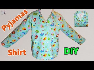 DIY PYJAMAS TOP | Sewing Pyjamas Tutorial |パジャマシャツの作り方 |