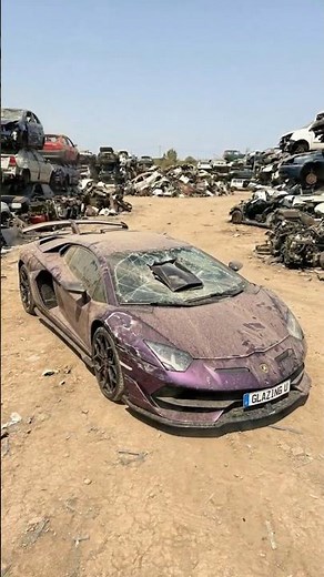 I Found An Abandoned Lamborghini Aventador SVJ In A Scrapyard