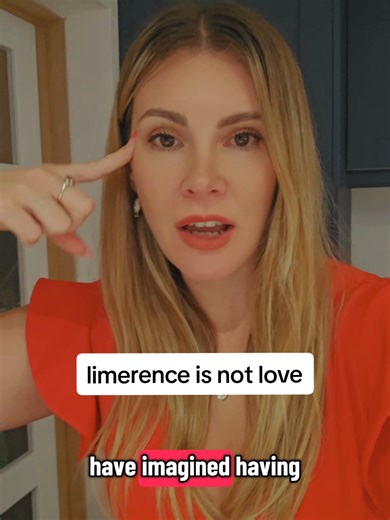 What is limerence? 🤔 Feelings of infatuation, excitement or love towards a version of someone you have created in your mind. Ever wake up from a dream about someone and suddenly feel more towards them? Well the dream wasn't real and neither are your fantasies❗️ We have to stay grounded in reality and the present moment to prevent ourselves getting swept away by our own romantic ideal versions of people. Notice who they really are and how they treat you in the real world. If you found this helpf