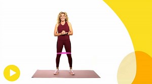 Träna rumpa och lår med gummiband