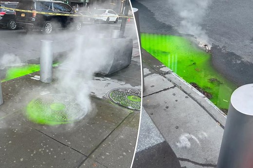 NYC’s green slime spotted bubbling up from underground — the surprising source revealed
