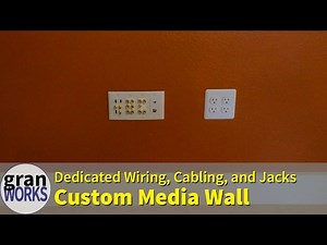 Building a Media Wall with All Custom Wiring, Cabling, and Ports
