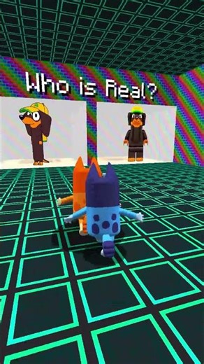 Bluey and Bingo Played Guess the Correct Logo Together 🤔✅ | Bluey 💙🪻 | #shorts #minecraft #roblox