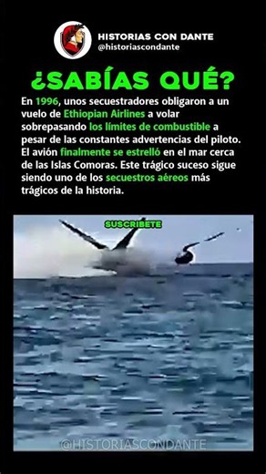 El secuestro de un avión que se quedó sin combustible