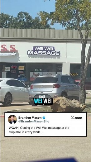 They got the new “wei wei” massage at your local strip mall. #massage #couples #therapy