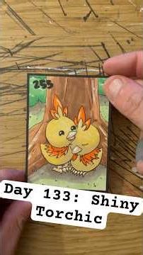 Day 133: Shiny Torchic #pokemon #pokemoncards #illustration