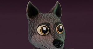 Cartoon Black Wolf Animated 3D Model | Characters | Unity Asset Store