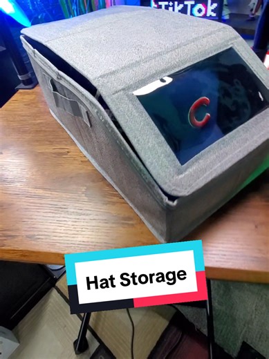 Baseball cap storage box, ball cap storage box, hat storage box, stackable hat storage box, hat storage #storage #storagehacks #organization #newyearnewme #tiktokshopcreatorpicks