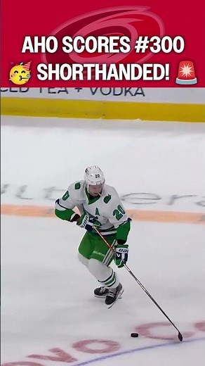 Aho's 300th is a shorthanded BEAUTY! 😍