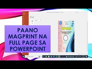 Paano Mag-Full Page Printing sa Powerpoint #print_w/o_margin_powerpoint #howtoprintpowerpoint
