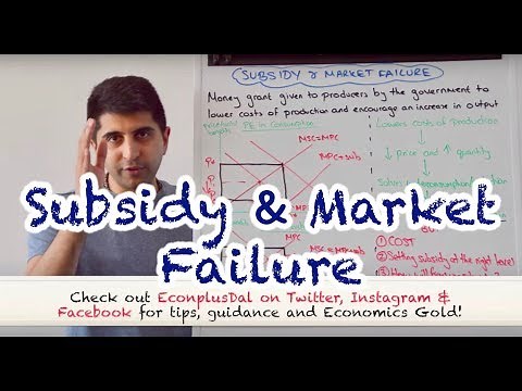Y1 30) Subsidy and Market Failure