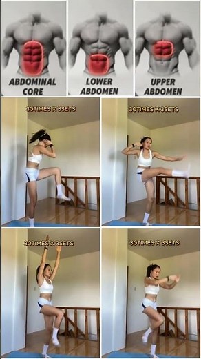 Best Stomach Exercises for Strong Abs🔥