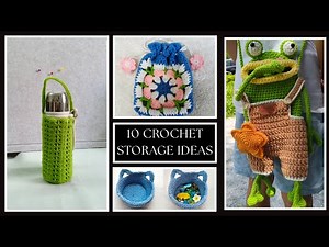 10 Adorable and Functional Crochet Storage Ideas with Free Step by Step Tutorial