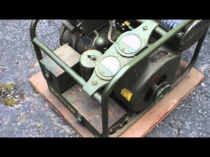1944 Vintage WWII Army Generator with Electric Start & Accessories