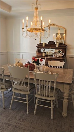 French Country Farmhouse Dining Room Tour #farmhouse #home #vintagefarmhouse