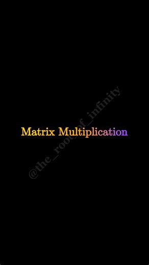 2×2 Matrix Multiplication Explained Simply 💡#maths #matrix #algebra #education #science #shorts