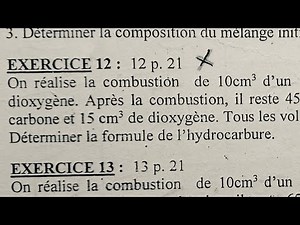 Exercice corrigé 2 sur la chimie organique niveau 1ère S
