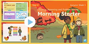 Year 2 Maths Autumn Morning Starter PowerPoint 3