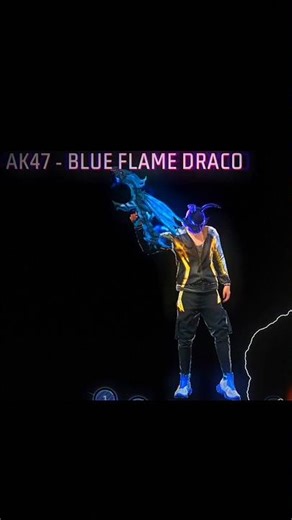 AK47- BLUE FLAME DRACO 🐲🐉#ak47shorts #evo#viral #freefire #shorts