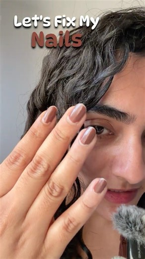 Nail color change ✨ before vs after #nails #nailpolish #glam