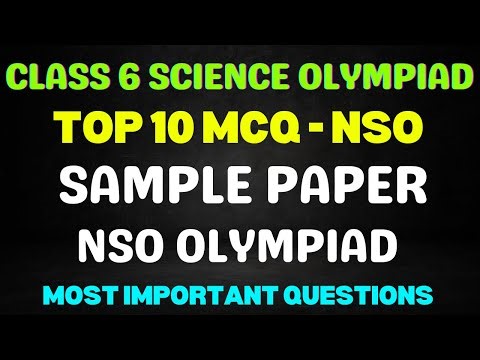 Class 6 Science Olympiad Sample Paper| NSO Science - 2025 MCQ