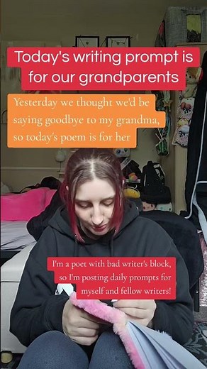 Writing and Poetry prompt: for my grandma
