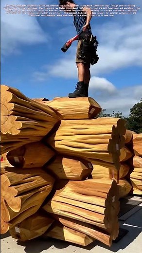 When Carpentry Becomes Art: Crafting Structural Beams from Whole Logs