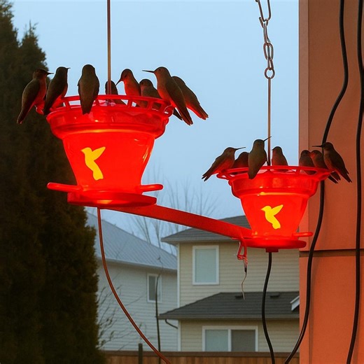 Hummingbird Feeder With Heater: 16oz Easy Refill, USA Made - Etsy