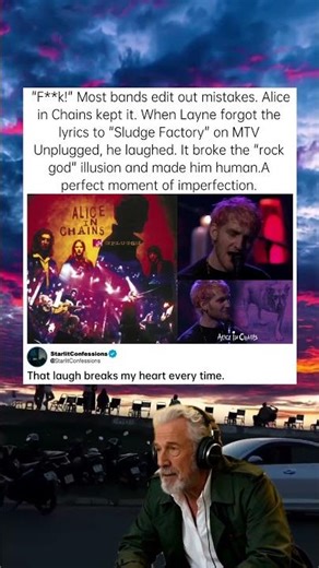 He forgot the lyrics and just laughed. #LayneStaley #MTVUnplugged #AliceInChains