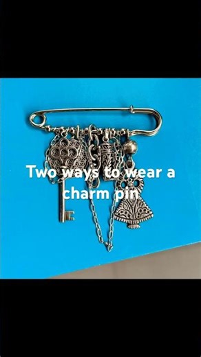 Two ways to wear charm pin