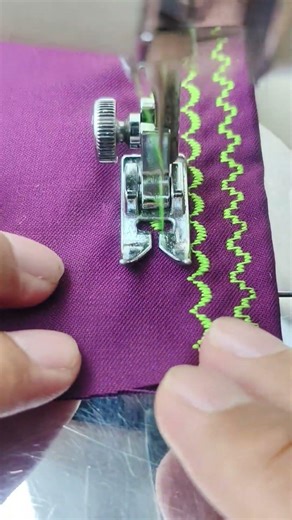 Patterned stitching using a Janome sewing machine #sewingtechniques