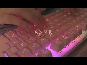[Cozy ASMR] Typing on modded Membrane Keyboards | gentle tactile sounds