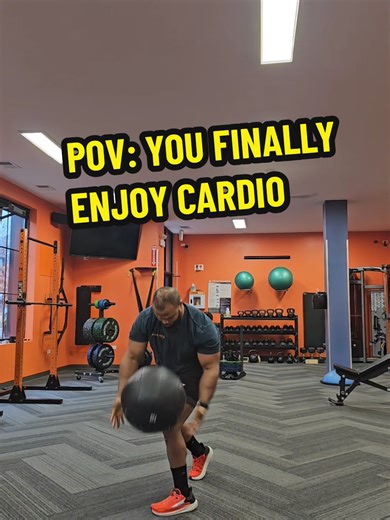 Boring cardio kills my motivation — so I don’t do it. Instead, I make cardio athletic, explosive, and fun. Med ball side slams get your heart rate up, build power, and train rotation all at once. If you hate traditional cardio, that’s not a flaw — it’s feedback. Find movements that challenge you and keep you engaged. The best cardio is the one you’ll actually do. #MedBallWorkout #FunCardio #ConditioningTraining #AthleticCardio #ExplosiveTraining