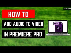 How To Add Audio to Video in Adobe Premiere pro | Quick and EASY