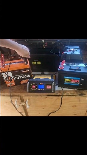 How to Charge a 12v Lithium Battery for Car or Trolling Motor #shorts #diy #batterycharger