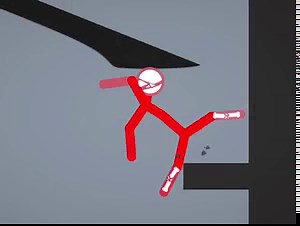 Fall Red Stickman