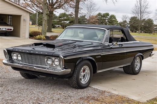 No Reserve: Max Wedge–Powered 1963 Plymouth Sport Fury Convertible 4-Speed