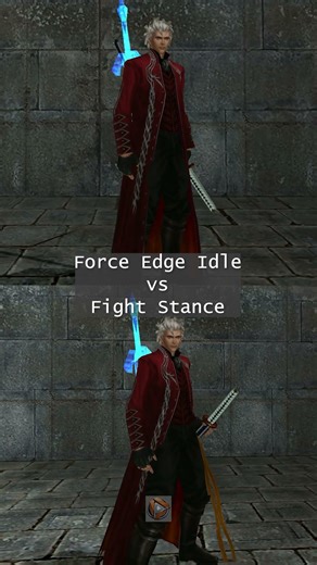 All Vergil's idle poses / fight stances - Dmc3