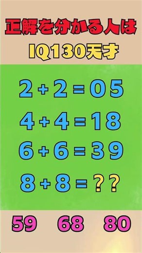 解けたら天才！8+8=？？この法則に気づける？🔥