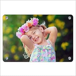 Custom Metal Signs, Personalized Aluminum Signs with Your Design, Customized Waterproof Signs with Photo for Garden Porch Outdoor Home Wall Décor 8x12 inches